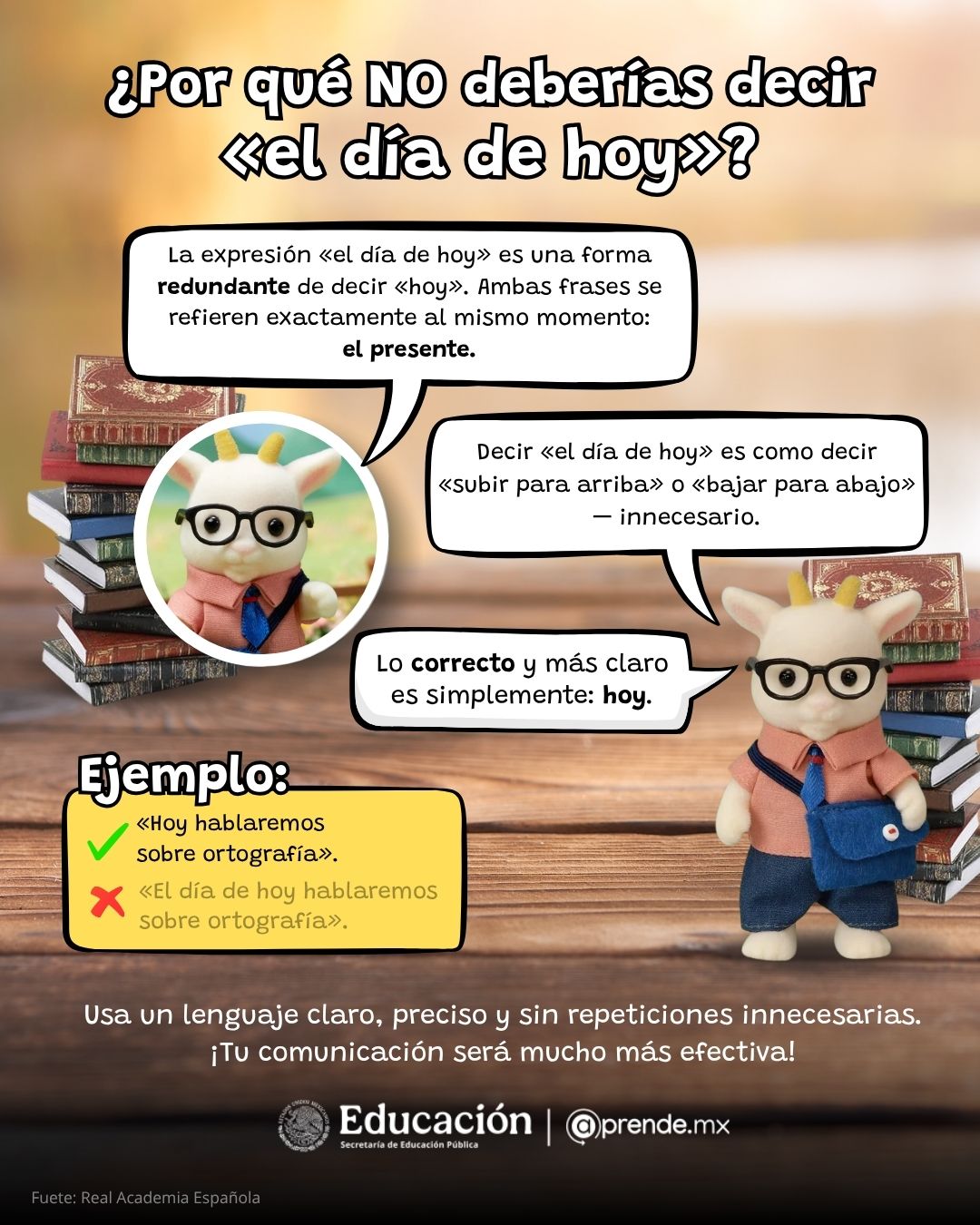 ¿Por qué no deberías decir "el día de hoy"?