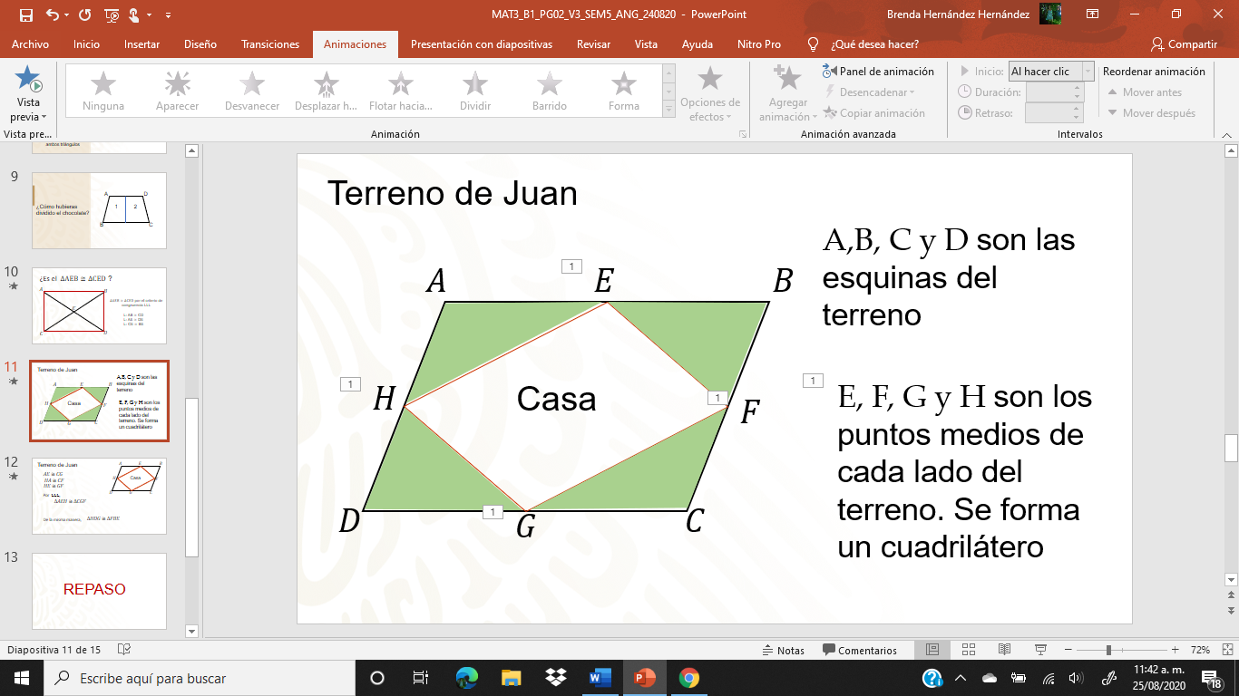 acción Concentración vacío Congruencia de triángulos en cuadriláteros – Aprende en Casa