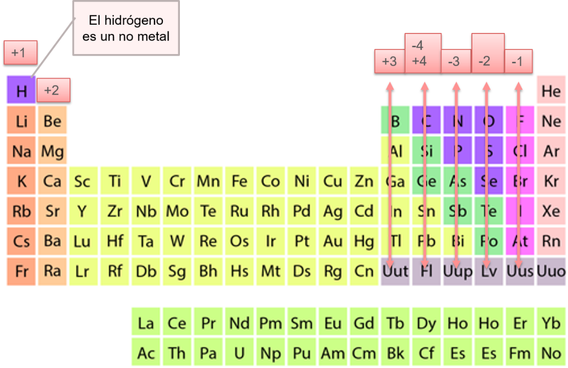 ¿cómo Asignamos El Número De Oxidación De Elementos No Metálicos