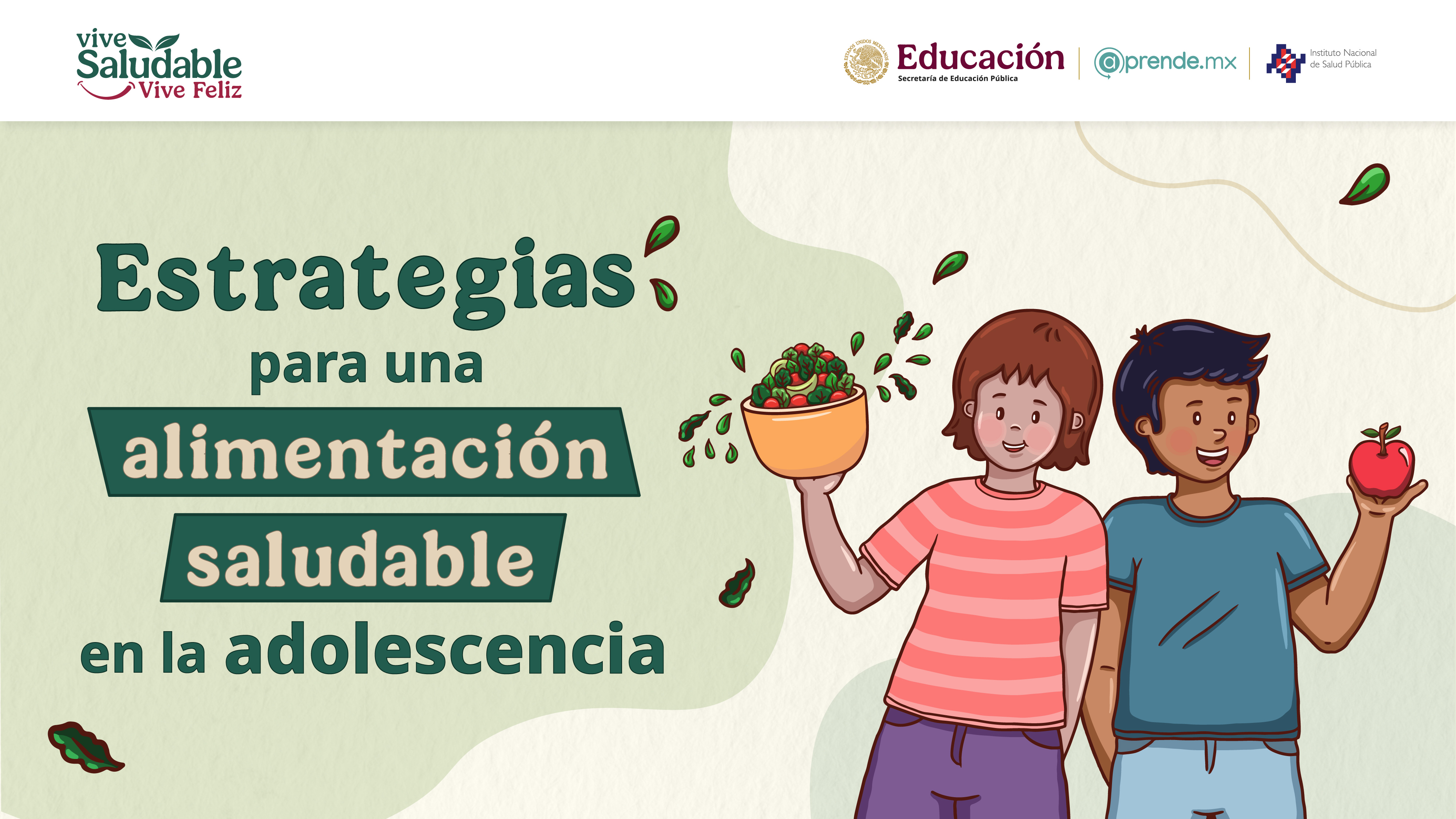 Estrategias para una alimentación saludable en la adolescencia