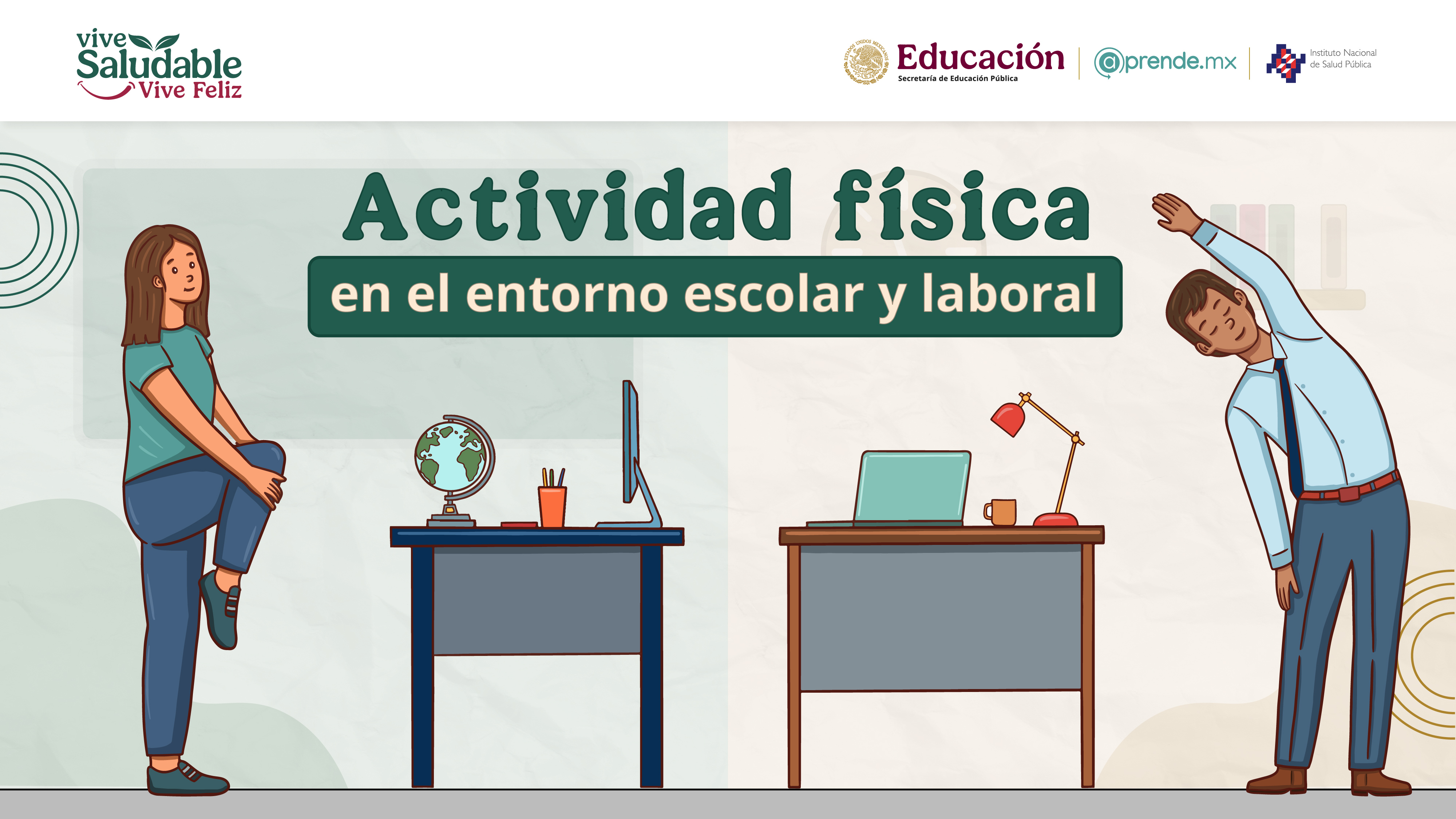 Actividad física en el entorno escolar y laboral